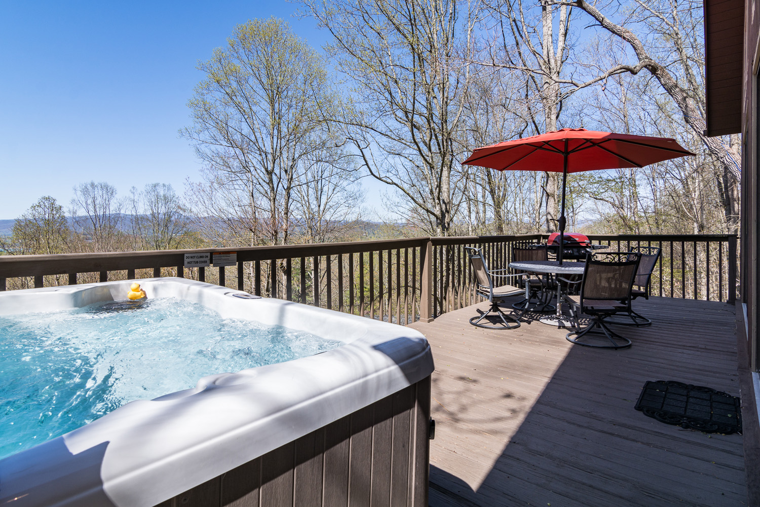 Views from the Asheville cabin at Suzies