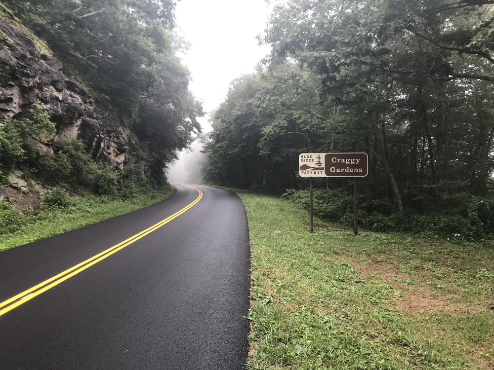 Scenic trails and panoramic views at Craggy Gardens